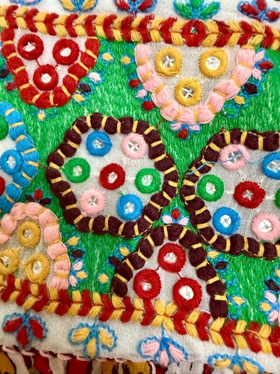 NWOT ZARA Boho Embroidered Mini Dress Strappy Criss Cross Back Multicolor - Picture 4 of 7